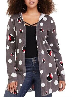 Torrid X Disney Minnie Mouse Hooded Sweater